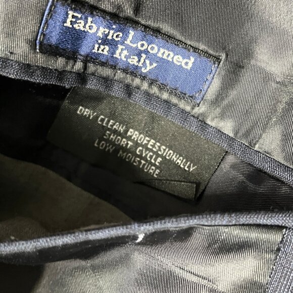 Burberry Mens Suit Jacket Blazer Sportcoat Blue Windowpane No size tag - 46? - Picture 10 of 11